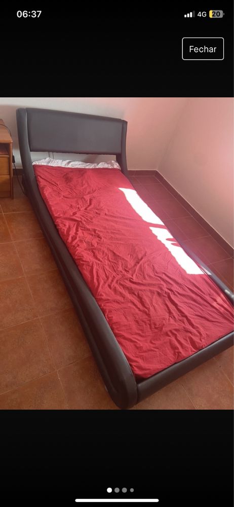 Cama solteiro design atrativo