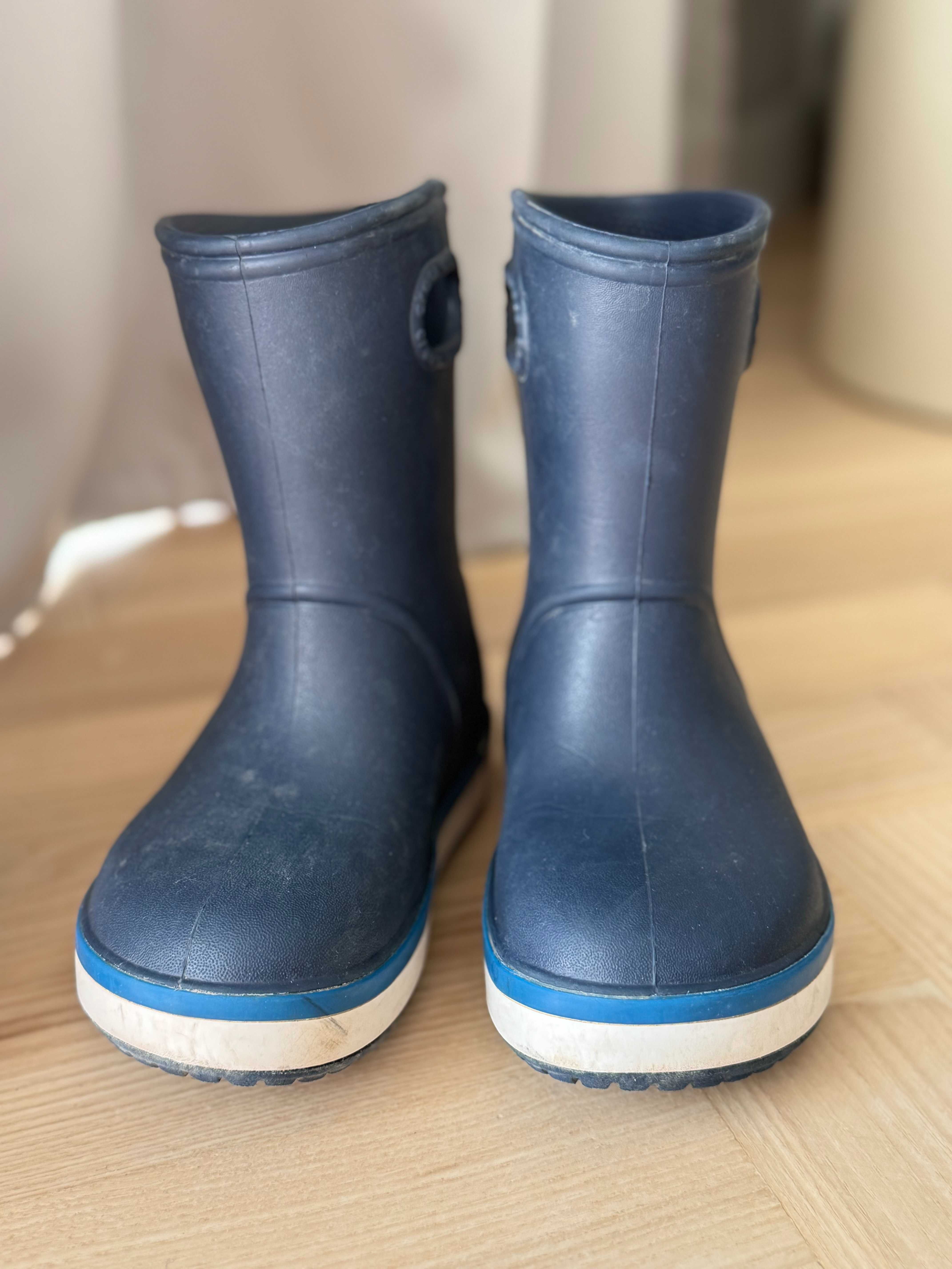 Kalosze dziecięce Crocs, rozmiar C10, granatowe