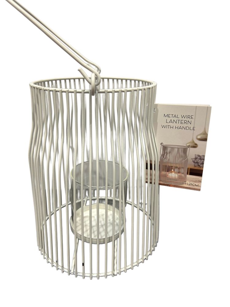 Metalowy lampion na świeczkę nr.8088