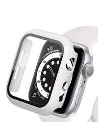 Etui szkło hartowane zegarek Apple Watch SE 40mm biale