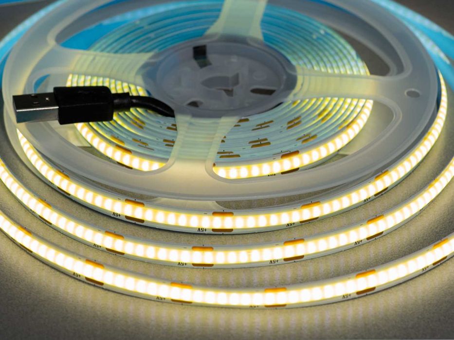 Світлодіодна лента COB LED 5V USB стрічка для повербанка опт і роздріб