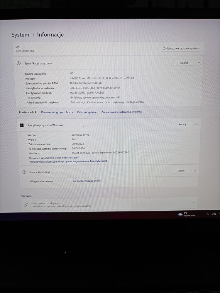 Laptop MSI GS75 Stealth 10SE