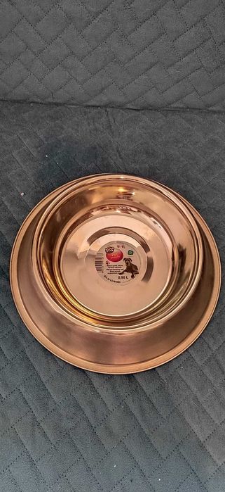 Zestaw dla psa miska metalowa 0,9L, 2,7L, szufelka