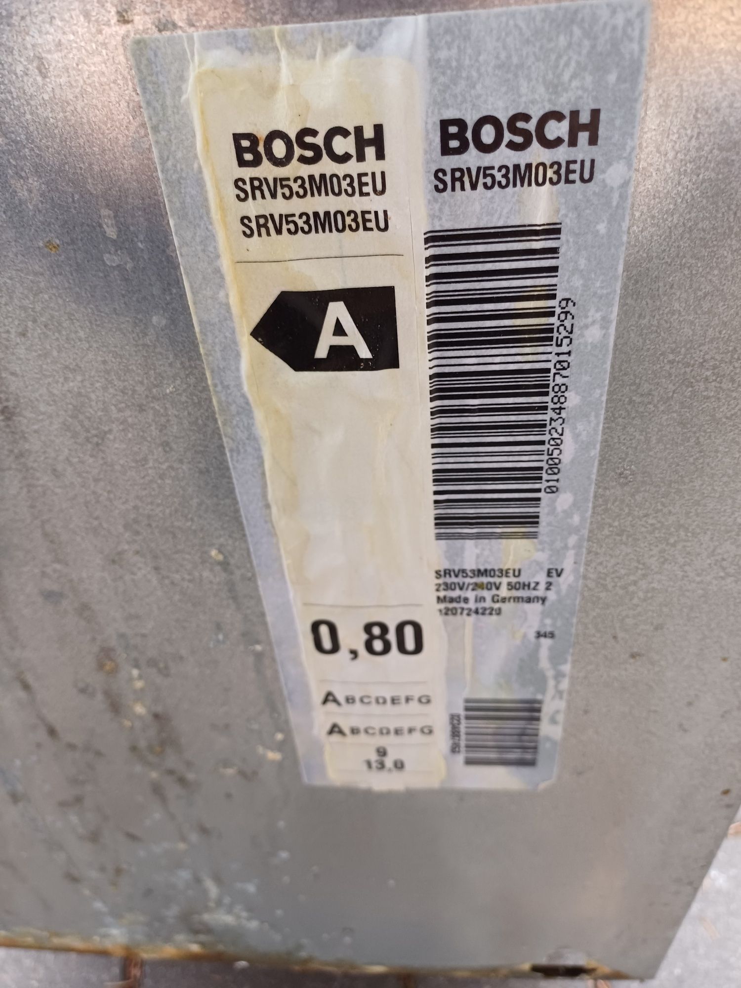 Zmywarka bosch SRV53M03EU