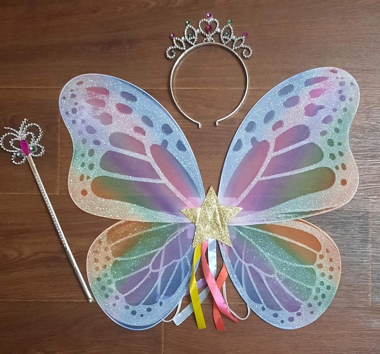 Крила метелика різні кольори, набір Метелик, крила феї