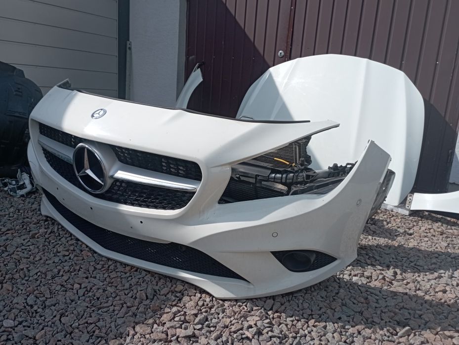 W117 CLA kompletny przód zderzak maska błotnik lampy chłodnice pas 650