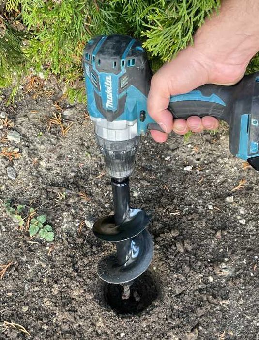 Świder wiertło do ziemi sadzenia gleby na wiertarkę 8 CM 60 CM