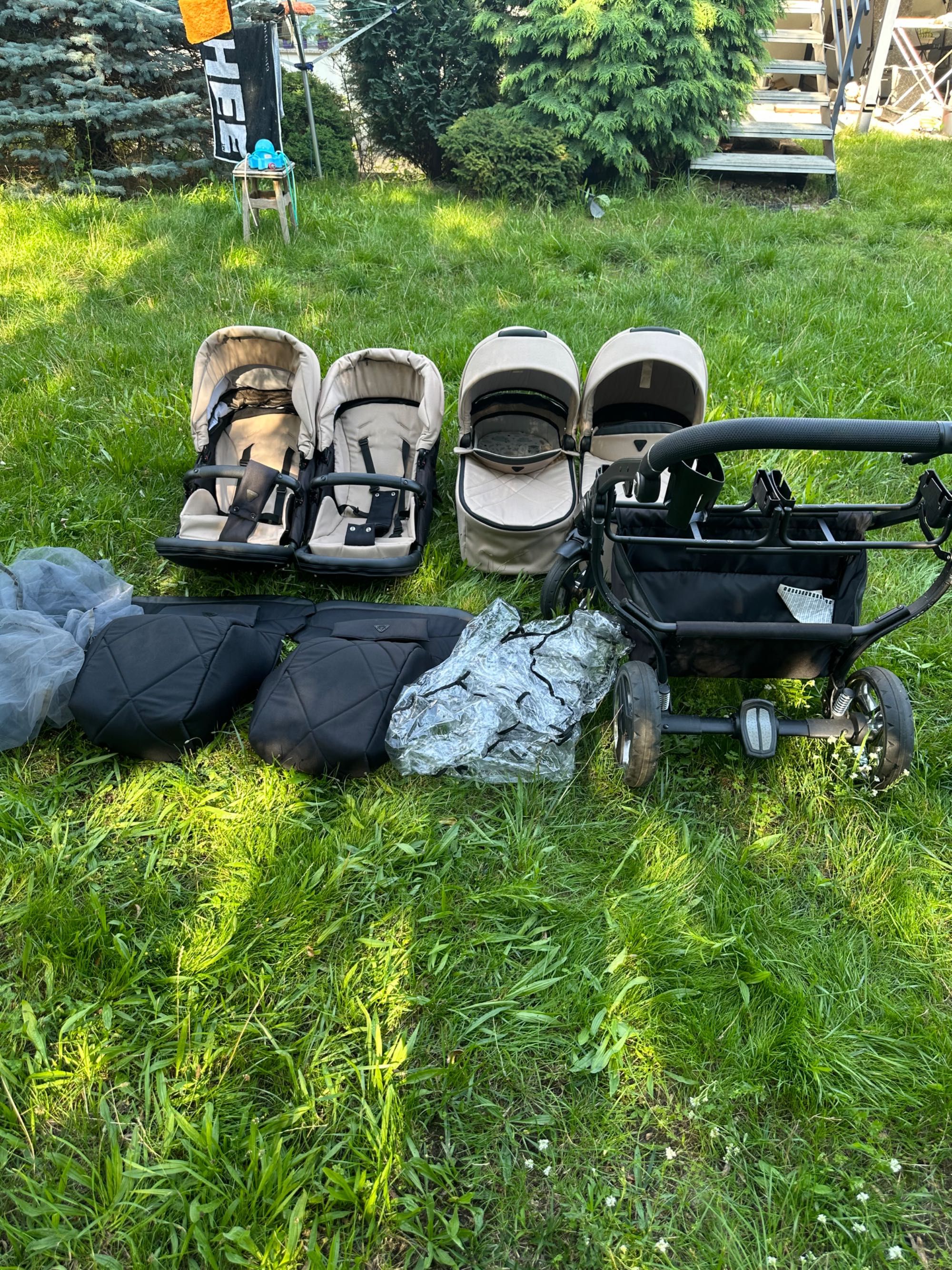 Wózek bliźniaczy junama duo v3