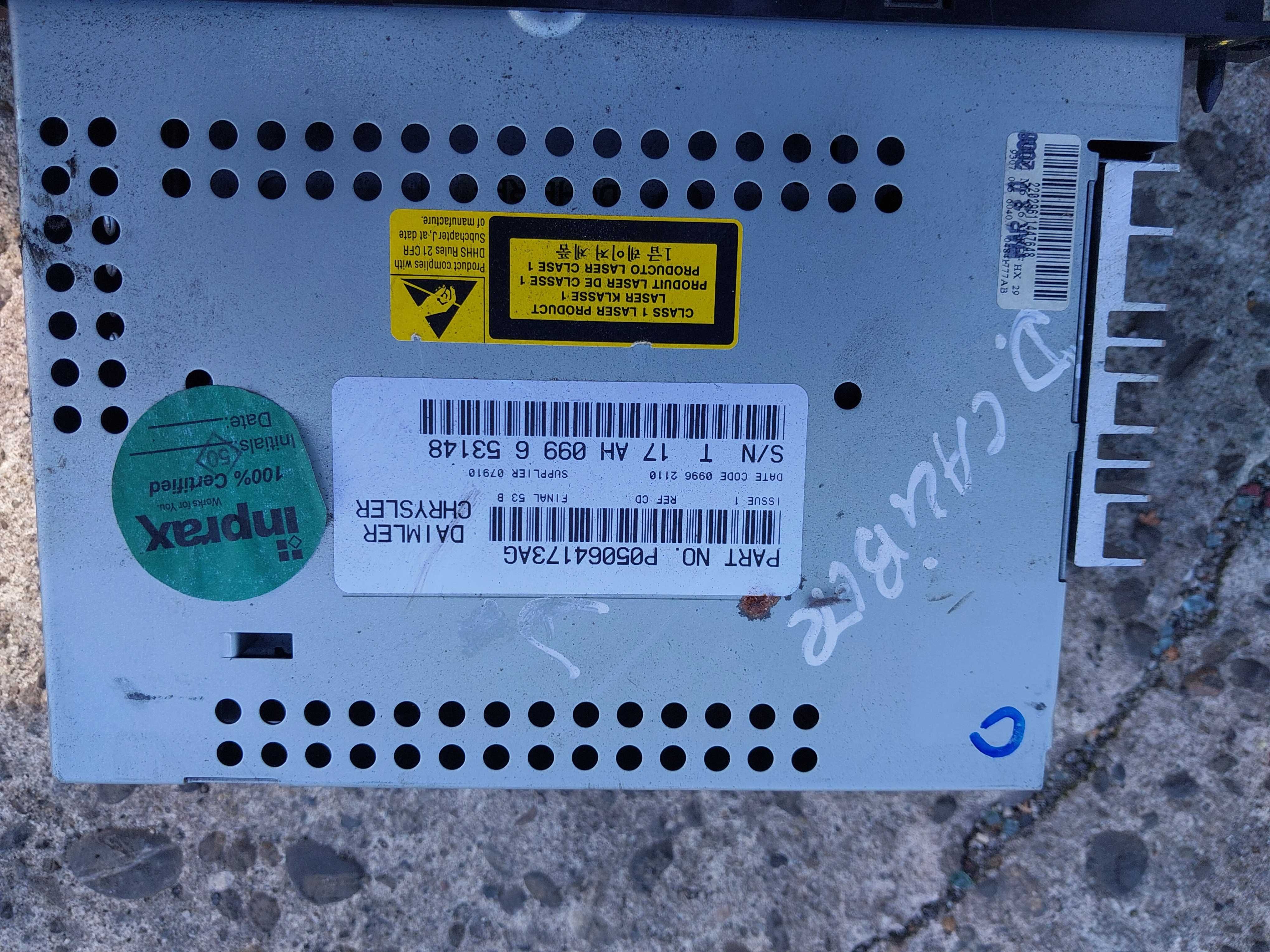 Radio dodge caliber p05--064--1 73ag