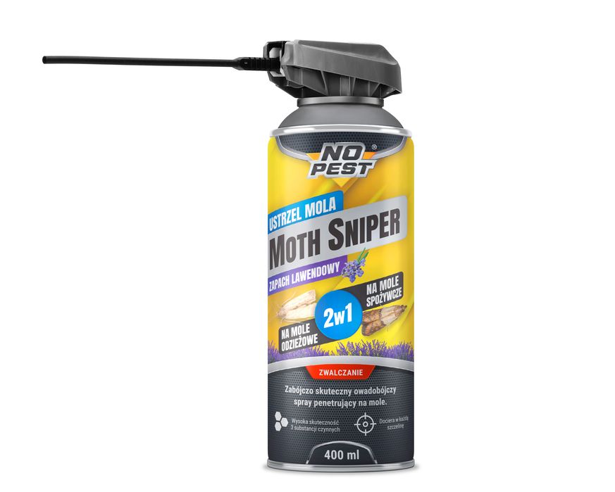 Środek, spray, preparat na mole, do zwalczania moli No Pest® 400ml