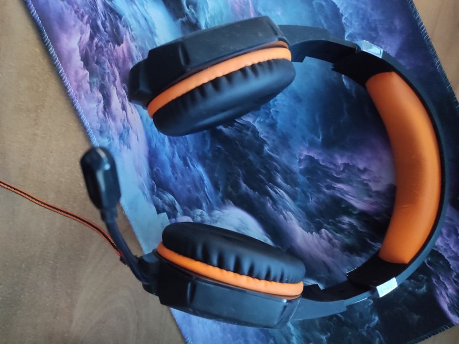 Słuchawki gamingowe tracer DRAGON pomarańczowe