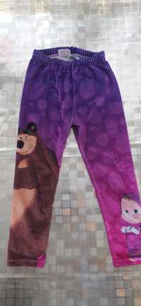 Legginsy dziewczęce 98-104 + torebka