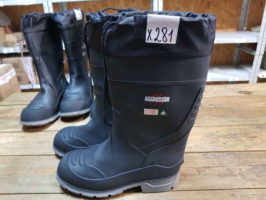 Kalosze robocze ocieplane AGGRESSOR rozm 41 wkł 27,5 cm S3
