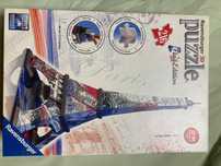 Wieża Eiffla flag edition puzzle 3d sz216 elementów ravensburger