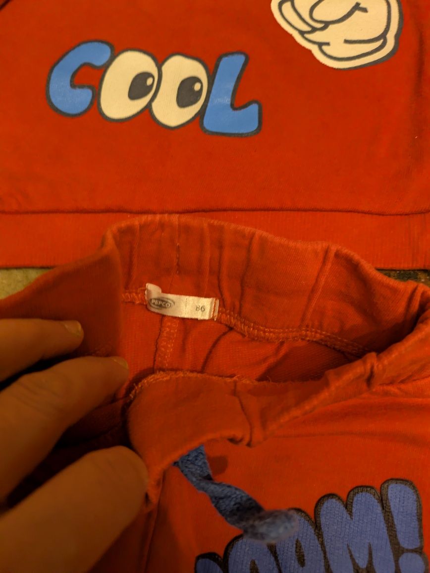 86 czerwony dres dla chłopca So Cute