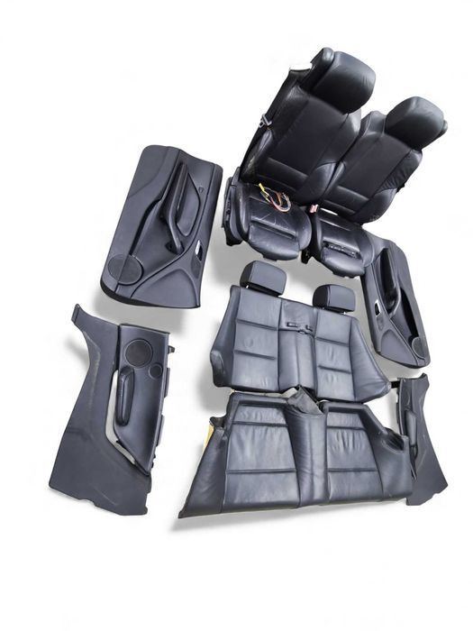 Wnetrze fotele sportsitze czarna skora grzane BMW E46 Cabrio kabriolet