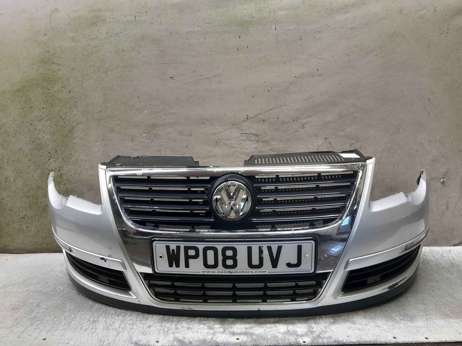 ^ ZDERZAK PRZÓD PRZEDNI VW VOLKSWAGEN PASSAT B6 LA7W SREBRNY