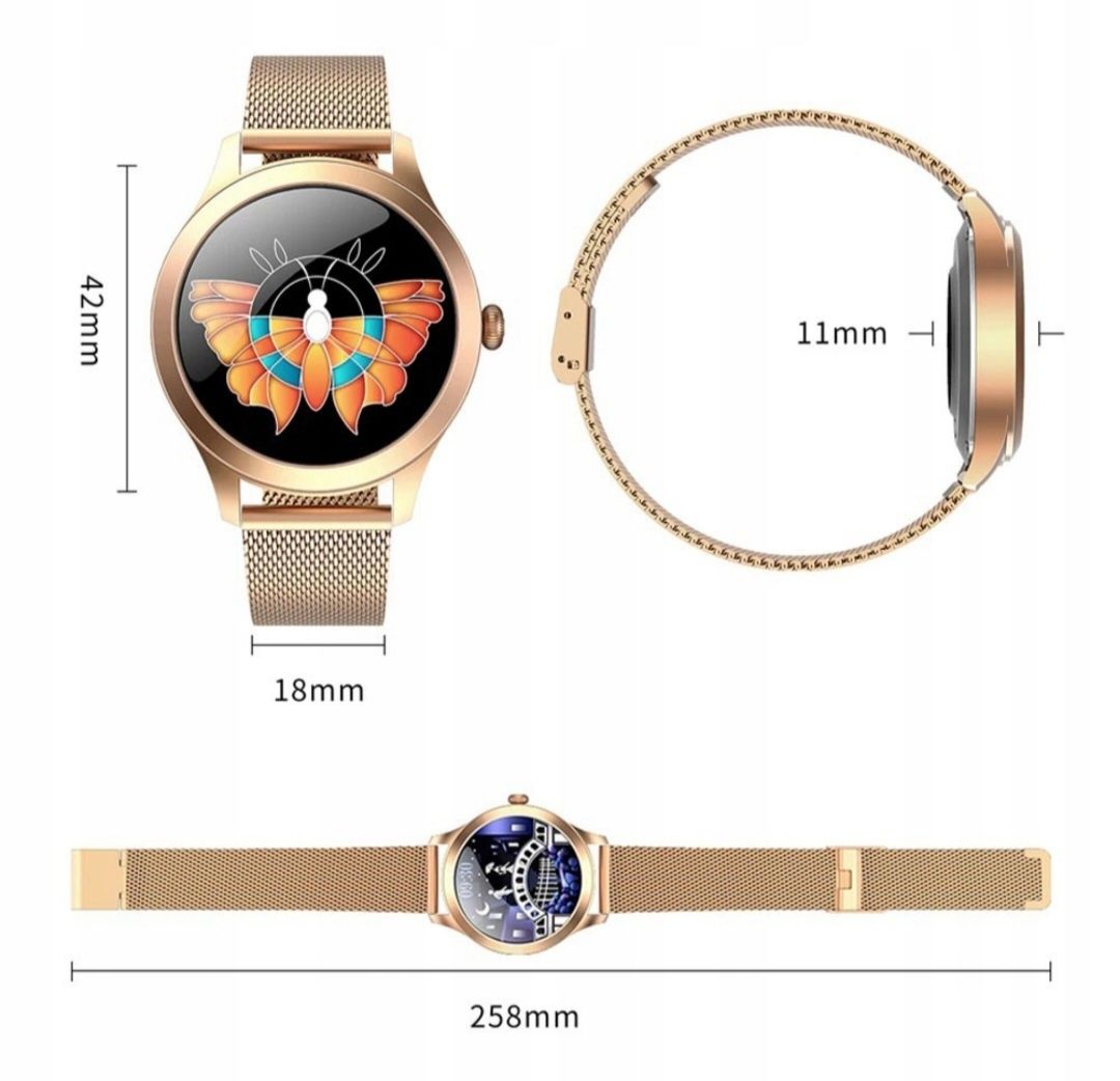Smartwatch złoty