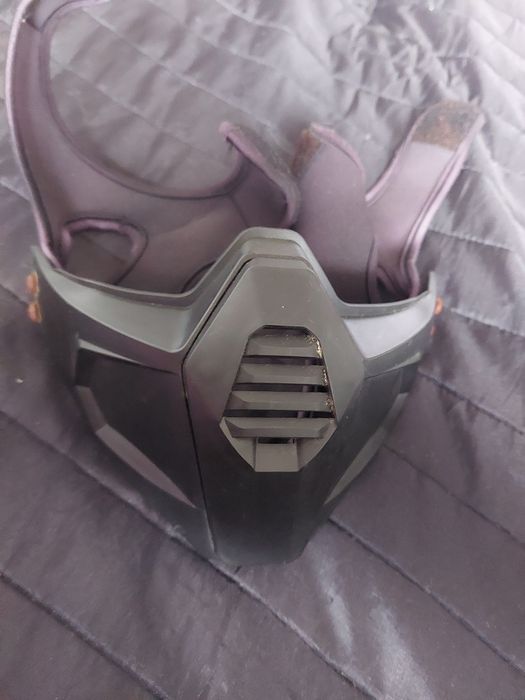 Maska ASG czarna plastik rzepy