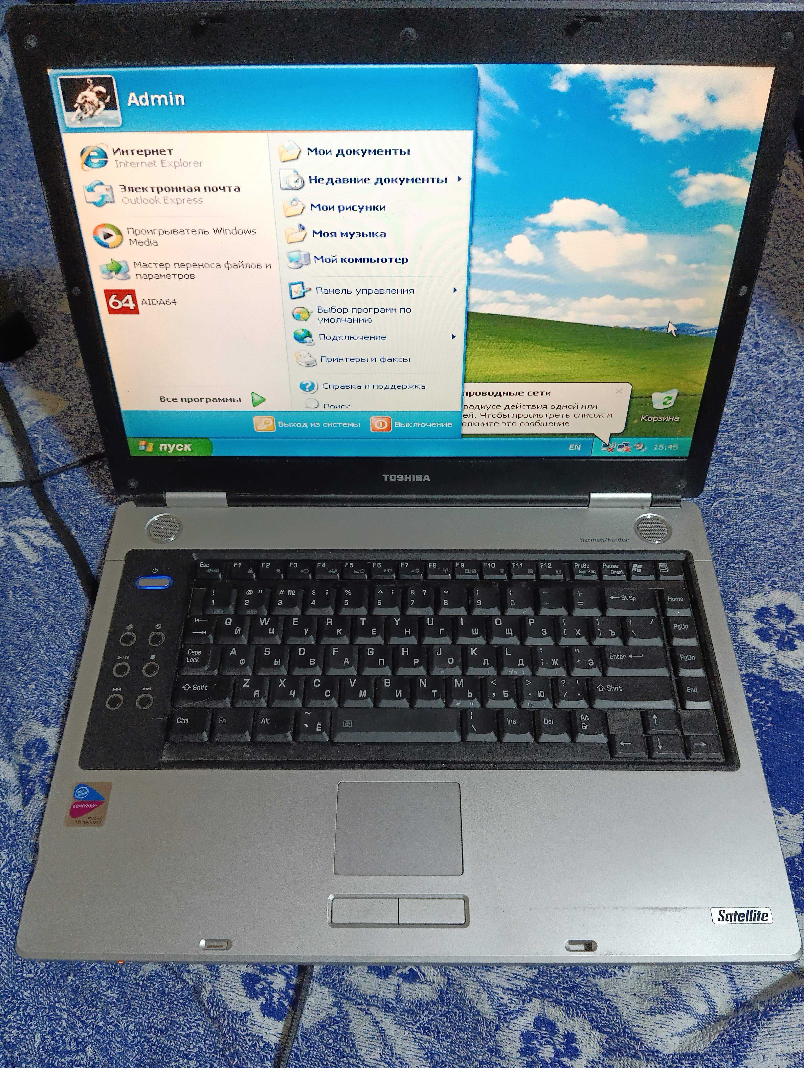 Продам ноутбук TOSHIBA SATELLITE M40-110