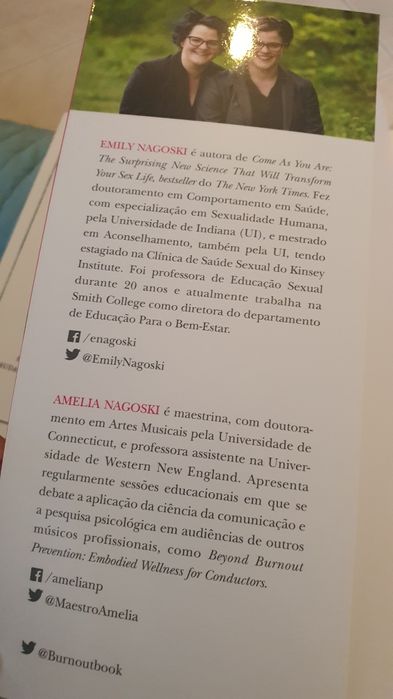 Livro Burnout - Emily Nagoski e Amelia Nahoski