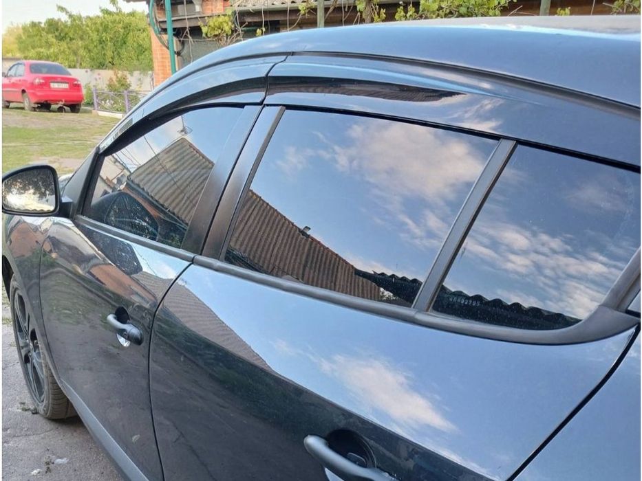 Renault Megane III HB 2009-2016рр. Вітровики (4 шт., Sunplex Sport)