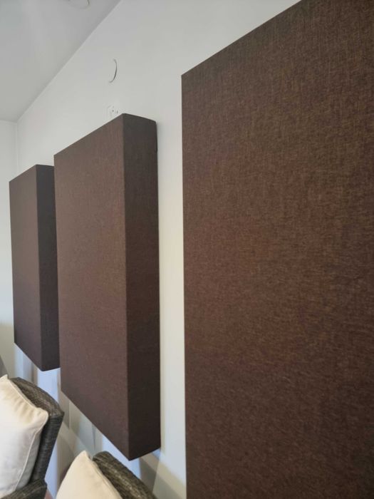 Panele akustyczne z wełny o BARDZO WYSOKIEJ GĘSTOŚCI - 6 szt