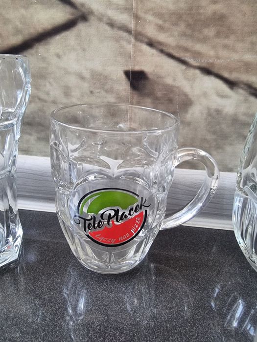 Kufle pokale szklanki do piwa Pilsner Urquell Eb Żywiec Tele Placek Br