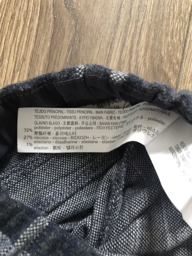 Zara Spodnie haremki joggers spodenki w kratę miękkie leginsy 74 cm