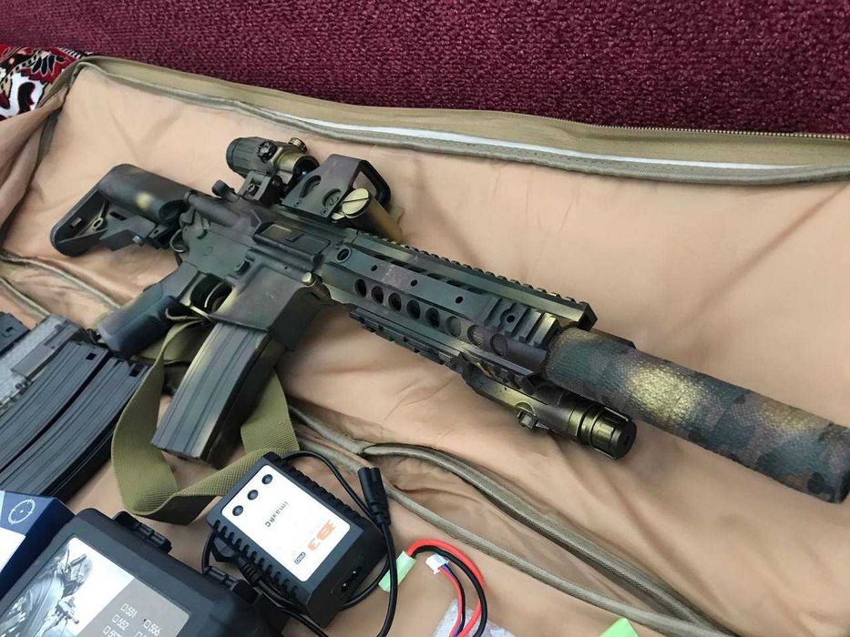 Дитяча штурмова гвинтівка SA-F01 FLEX - Black [Specna Arms]