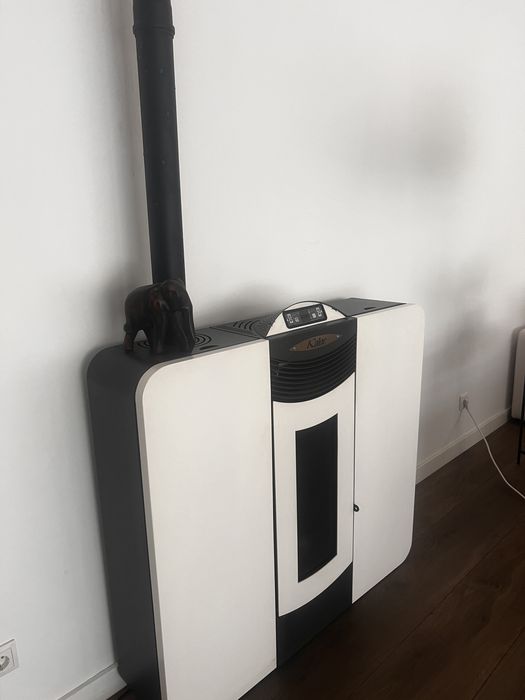 Aquecidor de peletes como novo pouco utilizado