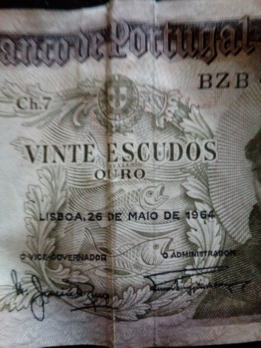 Nota de 20 escudos de 1964