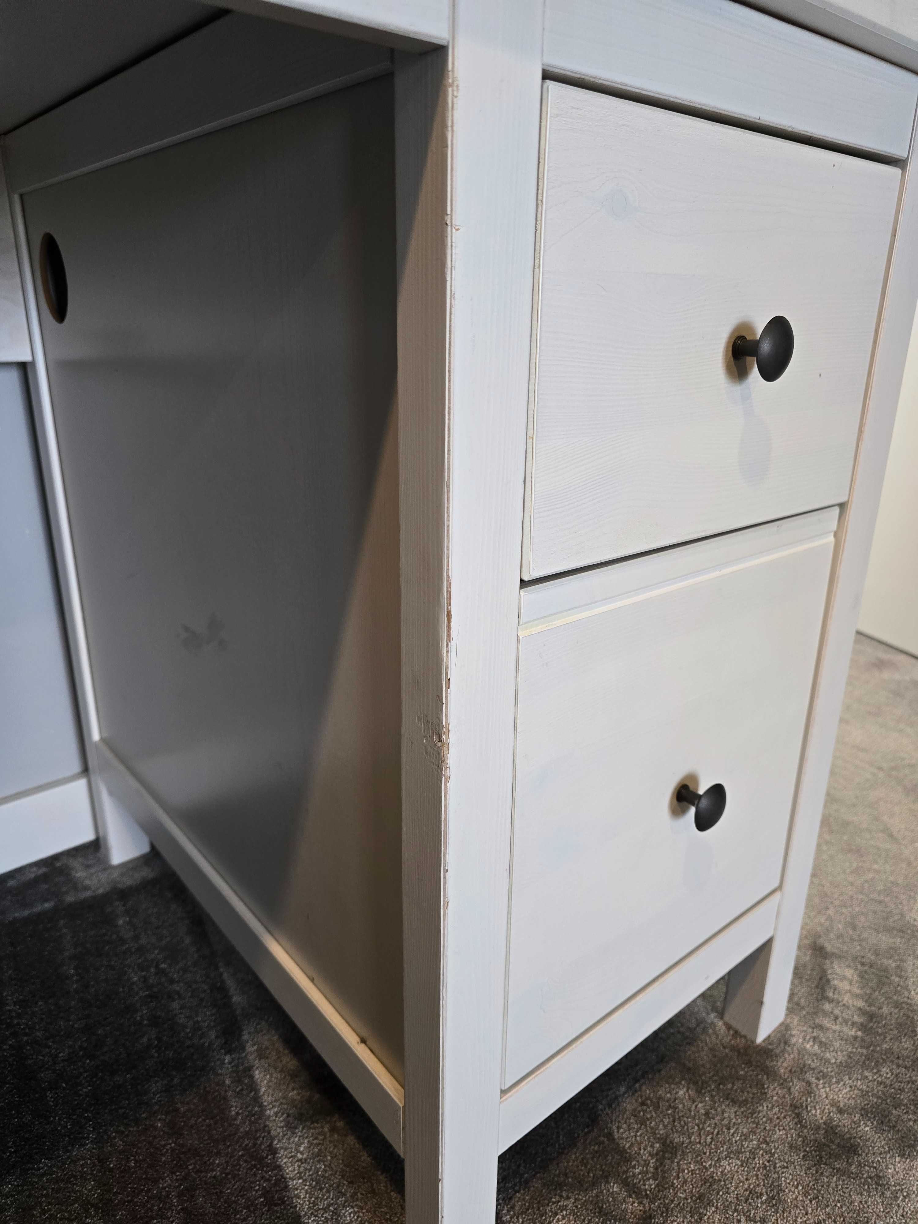 Biurko hemnes biała bejca