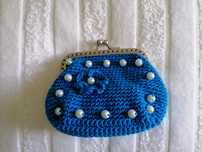 Porta moedas em crochet Novo