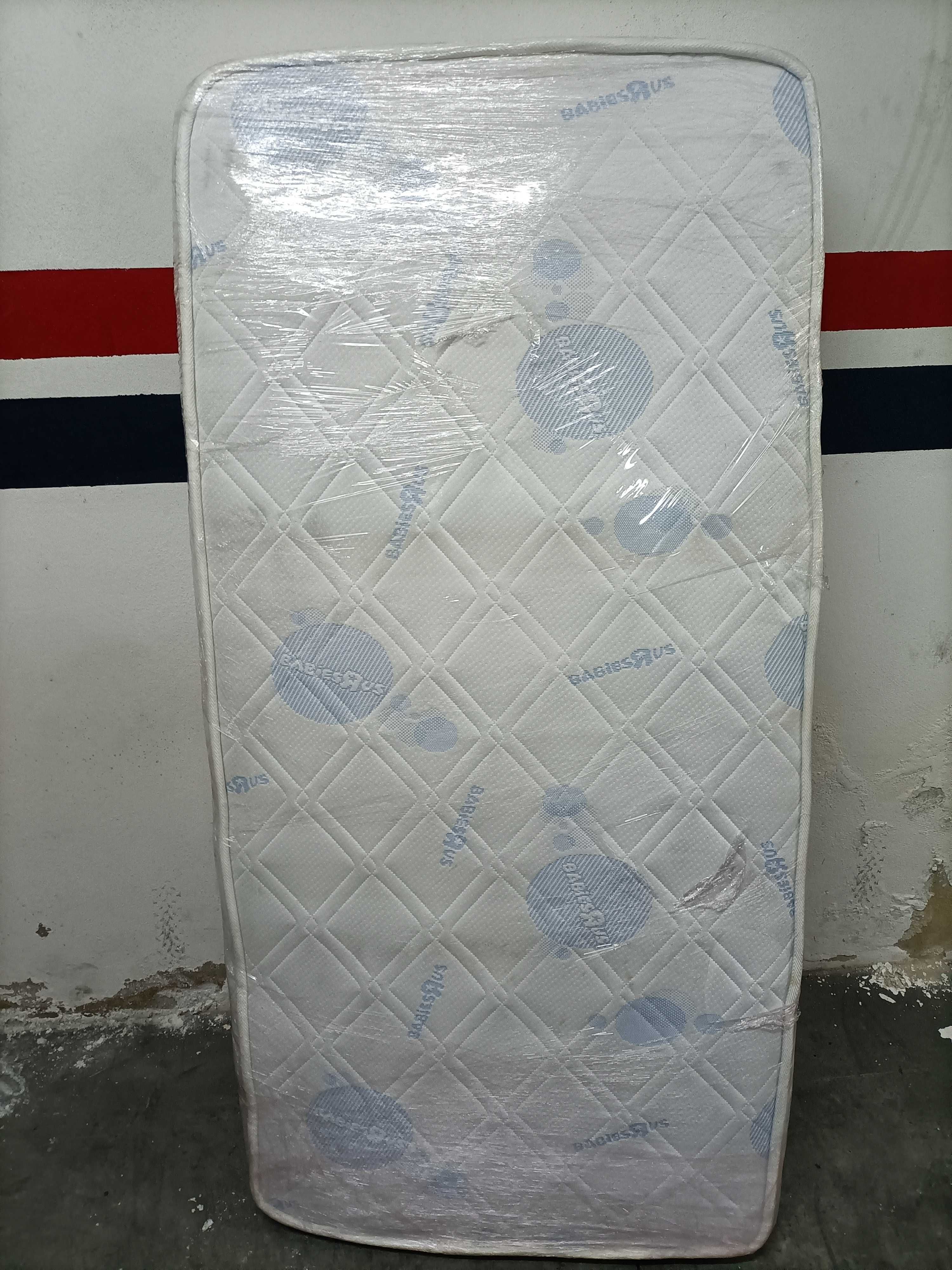 Colchão Viscoelástico Molas 70 x 140 cm + Barreira de proteção