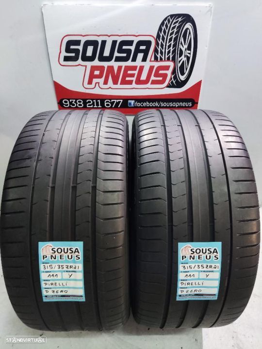 2 pneus semi novos 315-35r21 pirelli - oferta dos portes