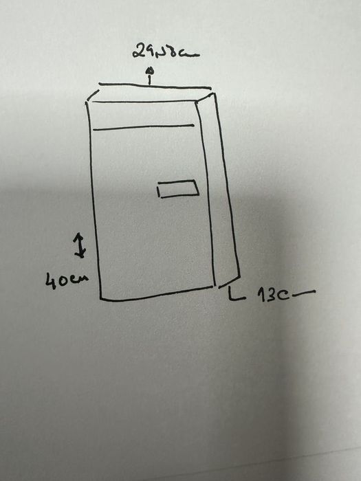 Caixa de correio inox (nova)
