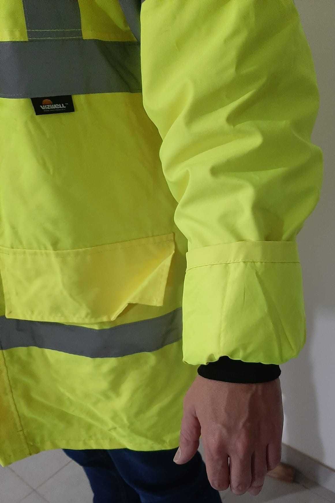 Casaco Blusão Parka Impermeável de Alta Visibilidade VIZWELL