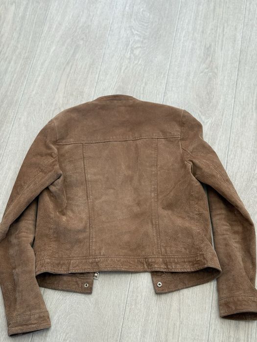 Шкіряна куртка жакет mango