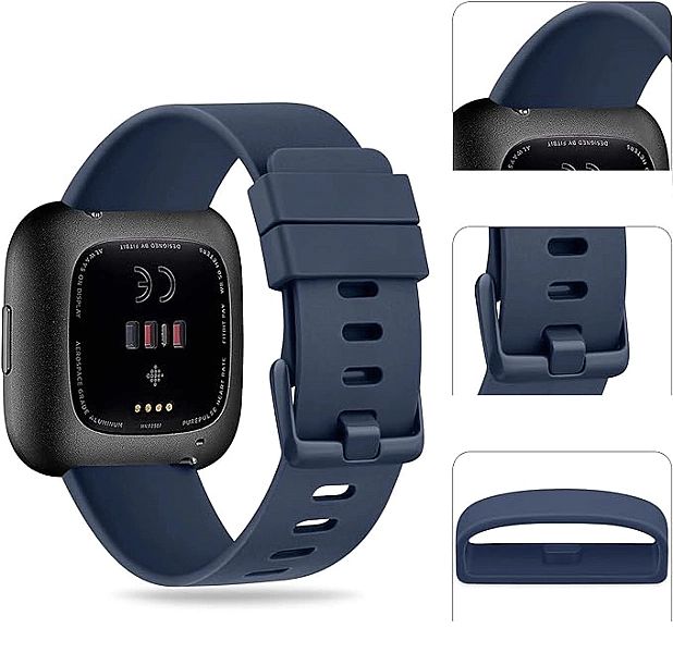 Opaska / Pasek Braders do Fitbit Versa / Versa 2 / Versa Lite granatow