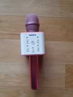 Mikrofon z głośnikiem do karaoke różowy Lenco