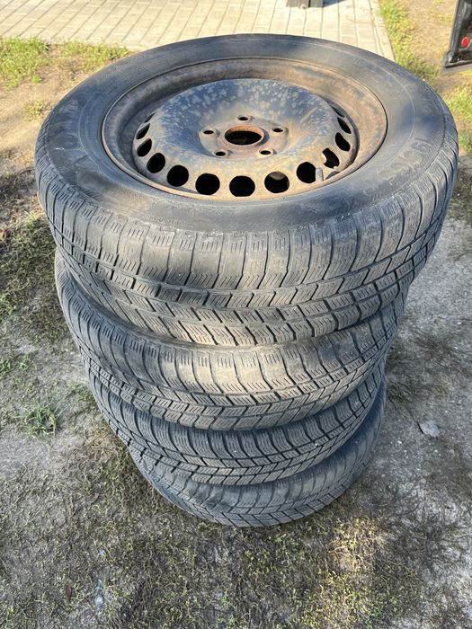 felgi stalowe + opony 5x112 passat vw mercedes ZIMÓWKI 195/65r15