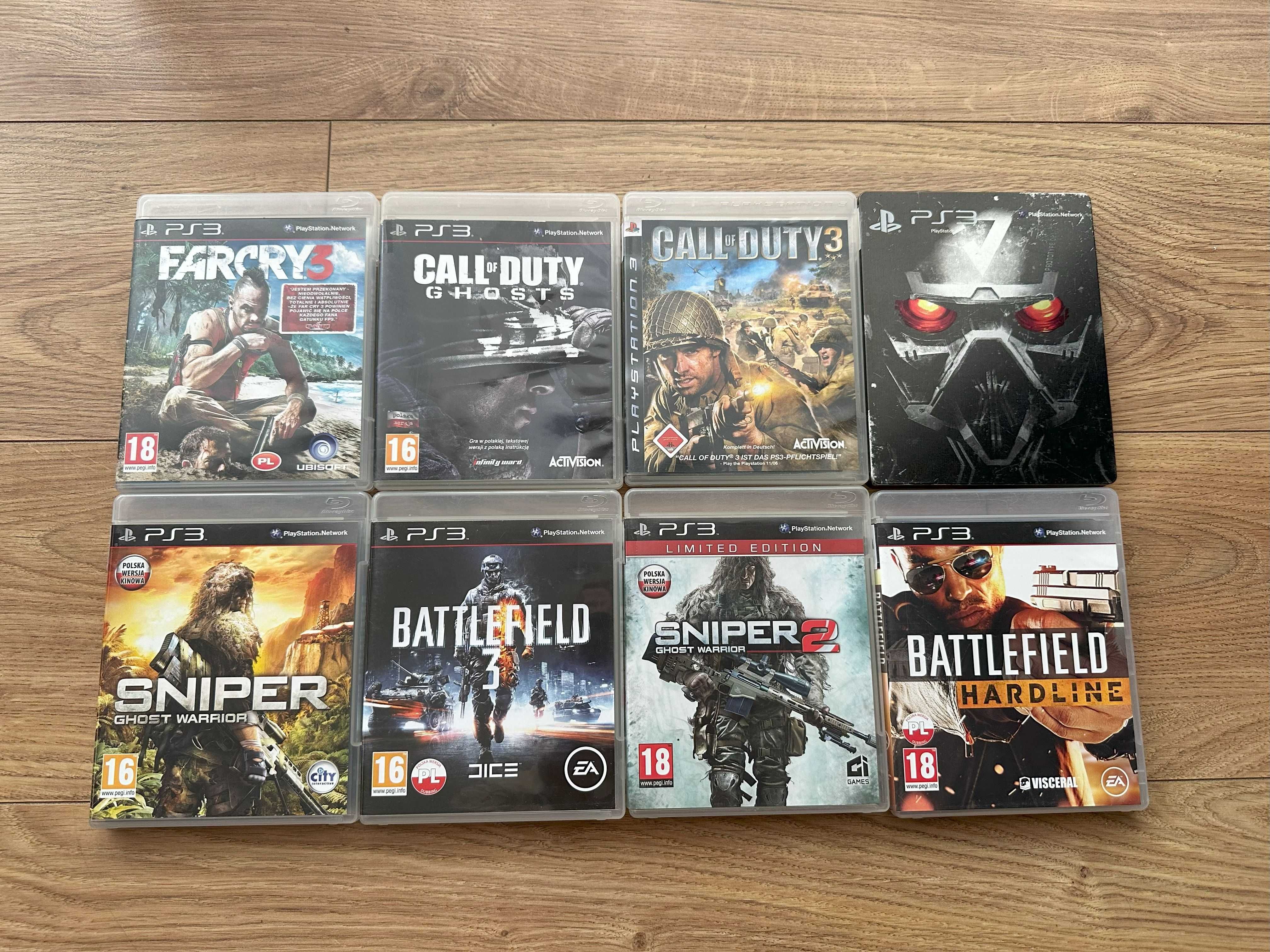 Zestaw 8 gier na konsole Playstation 3