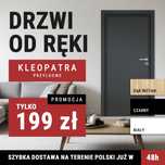 OD RĘKI - Drzwi wewnętrzne płytowe KLEOPATRA PRODUCENT Pod Dom