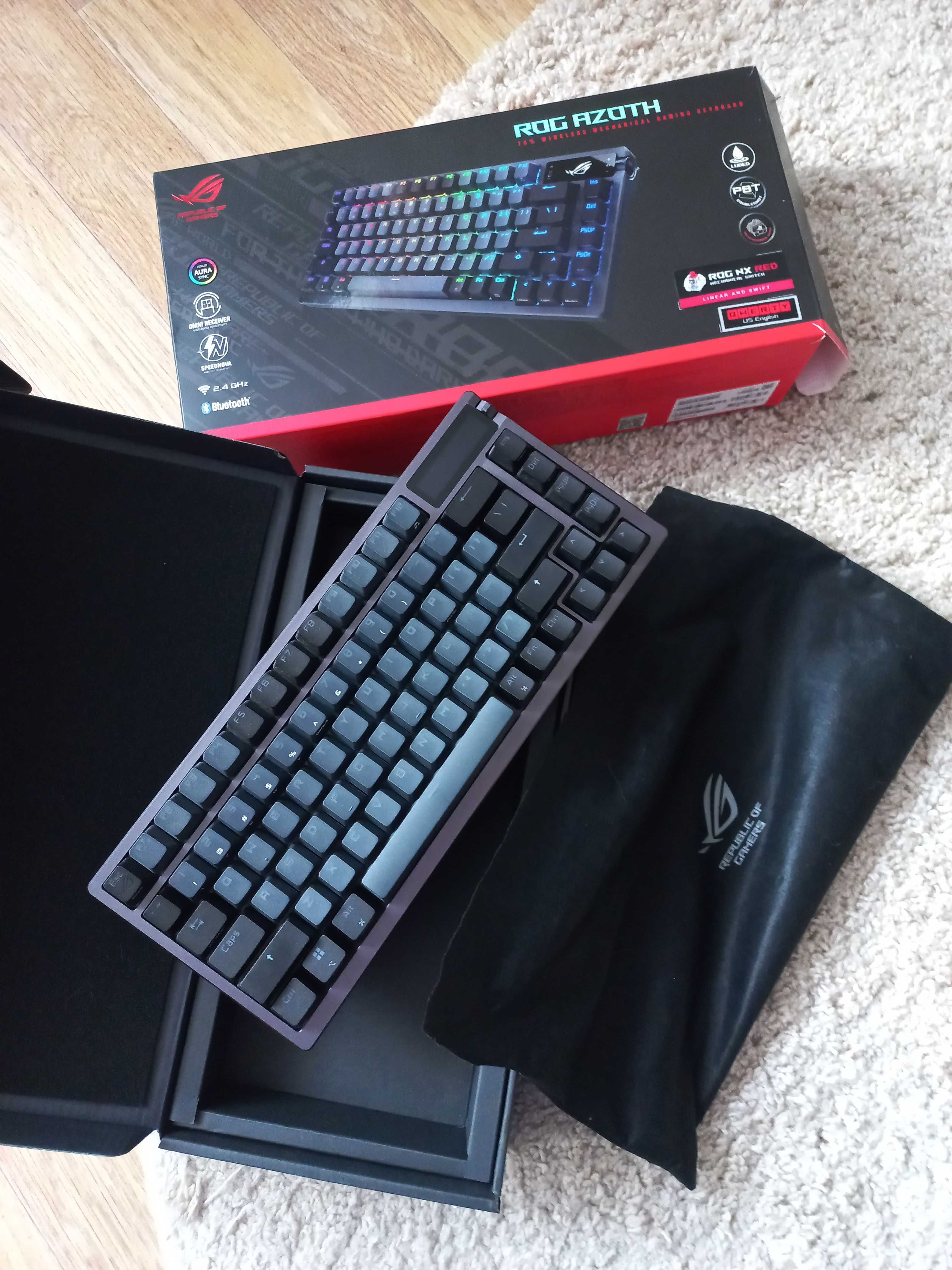 Клавіатура бездротова Asus ROG Azoth NX Red EN PBT USB/Wireless