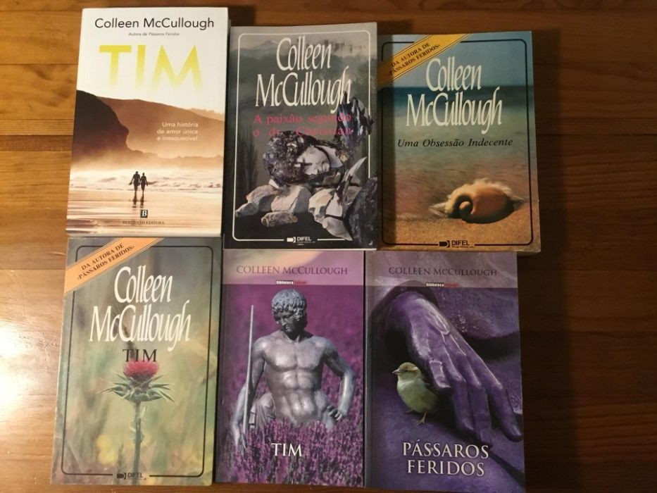 Colleen McCullough, Colecção de Livros da autora, ofereço os portes