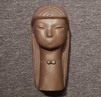 Rzeźba ceramiczna - głowa kobiety