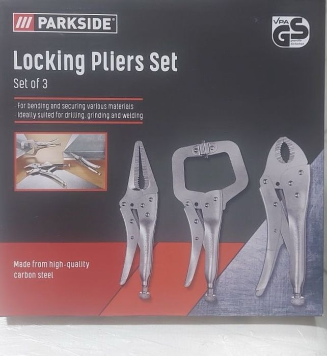 Набор плоскогубцев-сварочные клещи 3 шт. Parkside струпцина/зажим