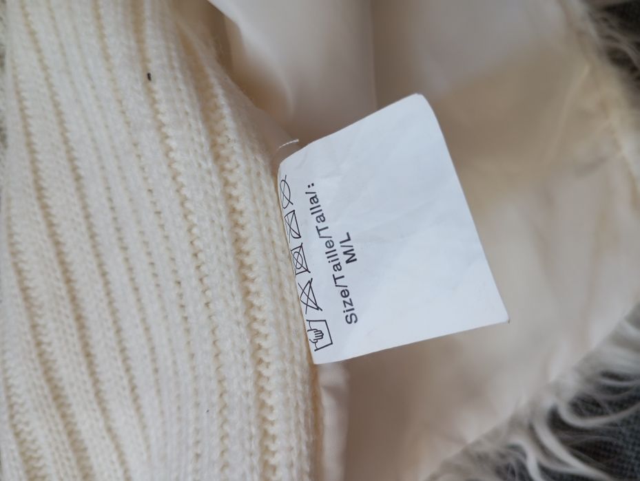 Biała kamizelka z futerkiem claire's