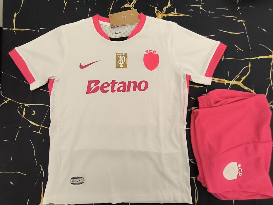 Camisola Sporting rosa criança